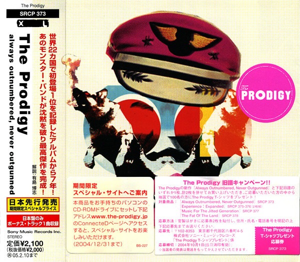 Prodigy ‎ Always Outnumbered, Never Outgunned - JAPAN